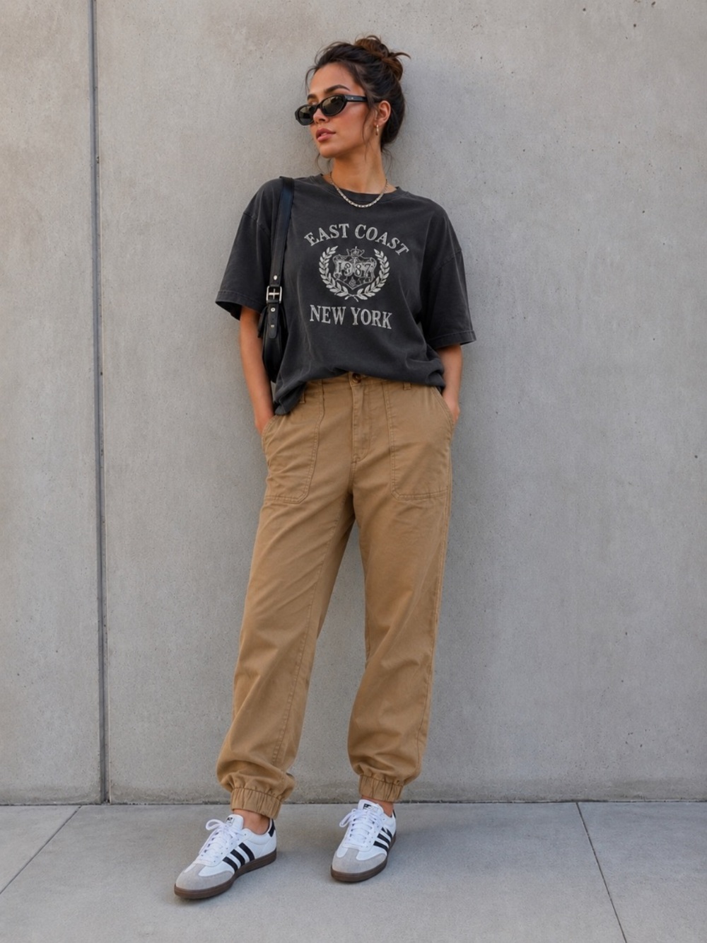Banana Republic NEW Tan Mid Rise Utility Chino Cargo Tailored Jogger Pant Sz. 8P